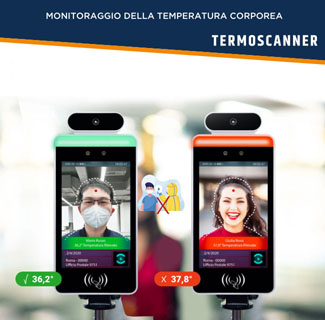 Misurazione temperatura con termoscanner